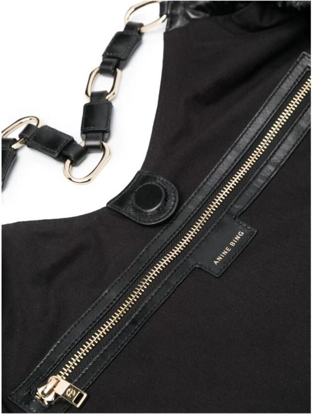 Anine Bing Shoppers & Totes Kate Shopper Bag Leather Black in zwart - Foto 5