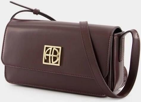 Anine Bing Hobo bags Elly Crossbody Leather Burgundy in rood - Foto 4