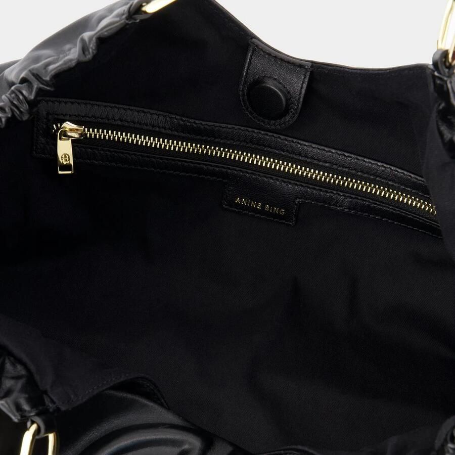Anine Bing Totes & shoppers Kate Medium Tote Leather Black in zwart - Foto 2