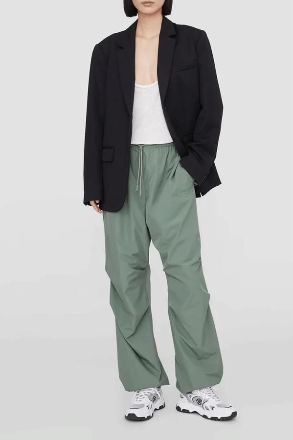 Anine Bing Reid Pant Stijlvol en Comfortabel Green Dames