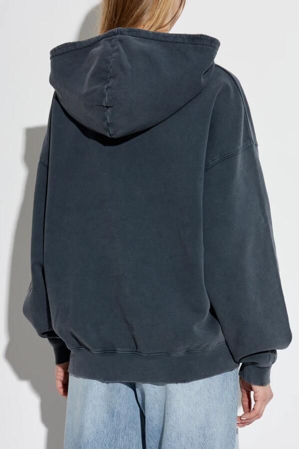 Anine Bing Vintage Style hoodie met logo print Black Dames - Foto 6