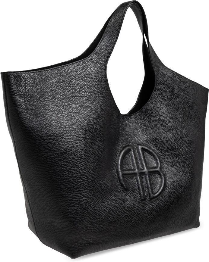 Anine Bing Shoppers & Totes Lili Shopper Bag Leather Black in zwart - Foto 3