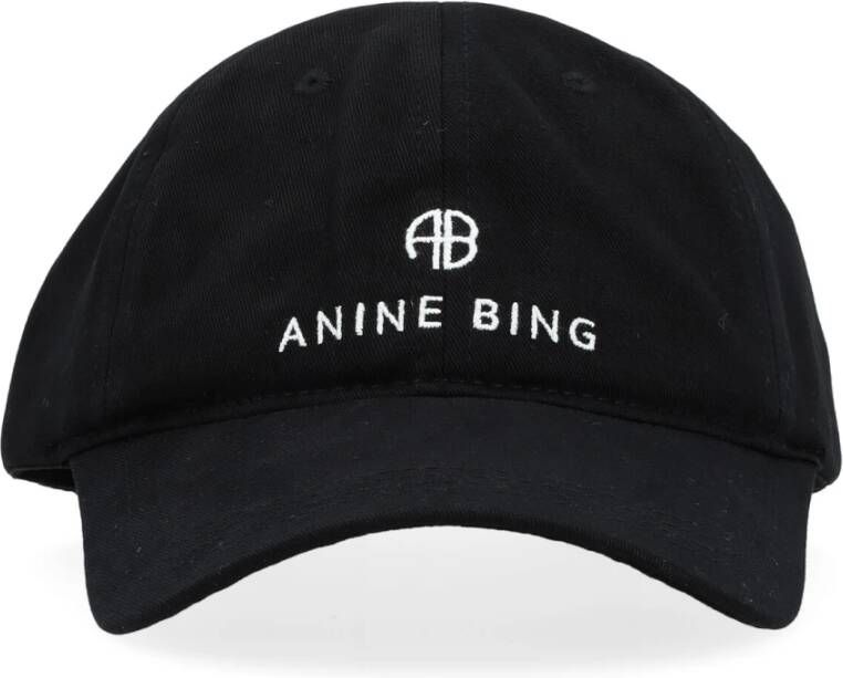 ANINE BING Honkbalpet met geborduurd logo Zwart - Foto 2