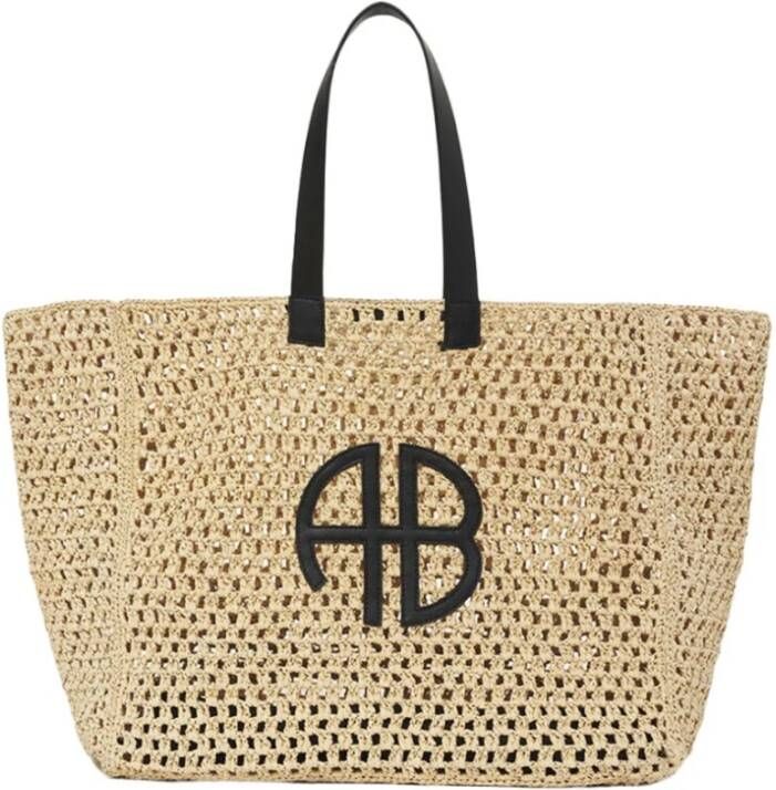 Anine Bing Grote Rio Tote tas Beige Dames