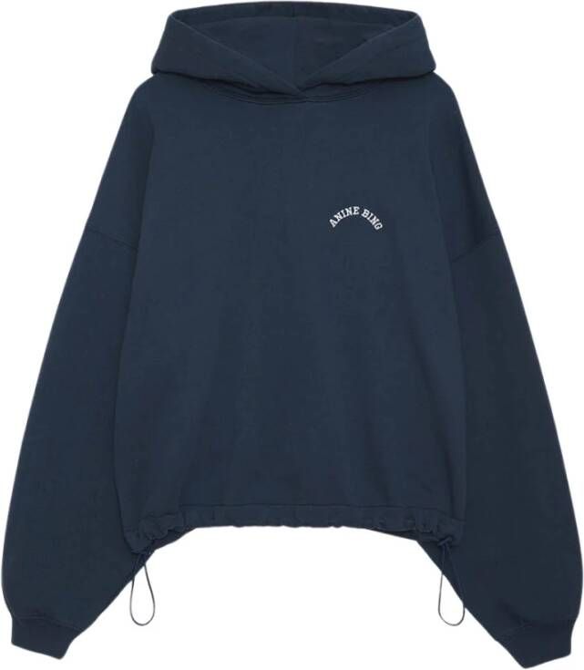 Anine Bing Navy Lucy Hoodie Blue Dames