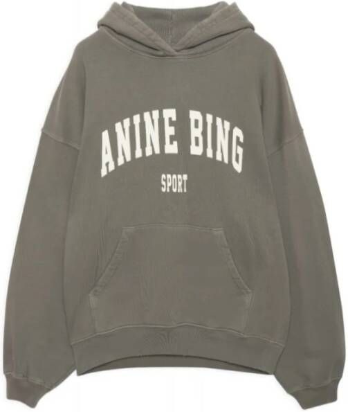Anine Bing Oversized Harvey Hoodie in Khaki