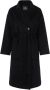 Anine Bing Oversized Wol Kasjmier Jas Zwart Dames - Thumbnail 1