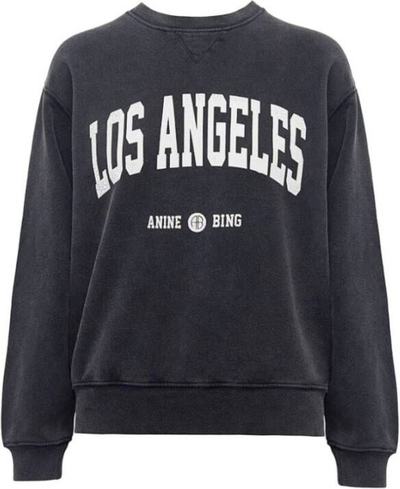 Anine Bing Ramona Sweatshirt Los Angeles Zwart Dames