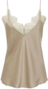 Anine Bing Remi Camisole with Lace Detail Beige Dames