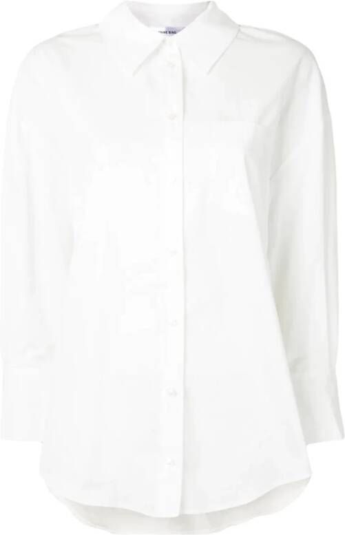 Anine Bing Klassieke Katoenen Overhemd met Lange Mouwen White Dames