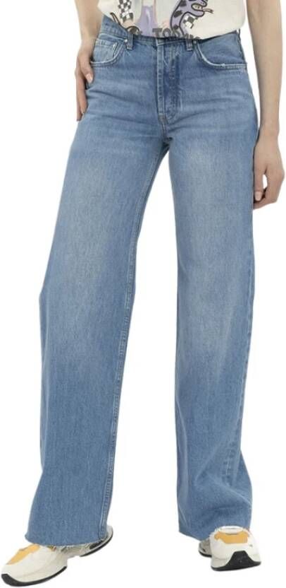 Anine Bing Straight Jeans Blauw Dames