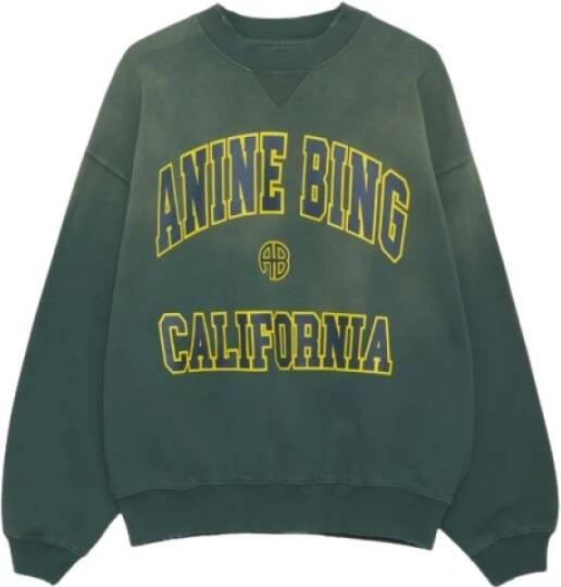 Anine Bing Sweatshirt Hoodies Groen Dames