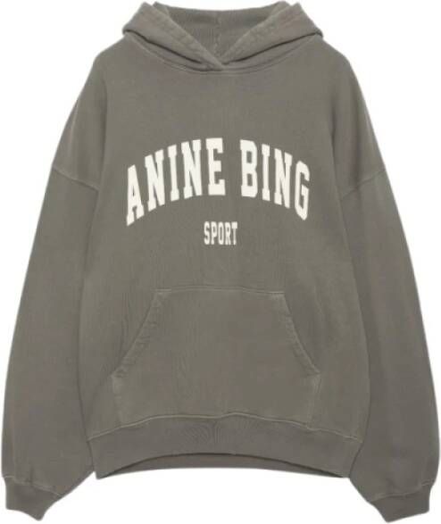 Anine Bing Sweatshirt uit de 'Sport' collectie Green Dames