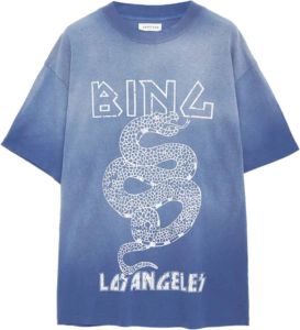 Anine Bing T-Shirt Blauw Dames