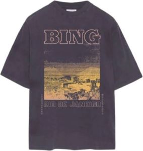 Anine Bing T-Shirt Caden Rio de Janeiro Zwart Dames