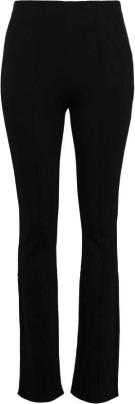 Anine Bing Lex broek met middelhoge taille en uitlopende pijpen Black Dames