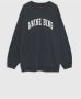 Anine Bing Vintage Oversized Sweatshirt met Distressed Details Black Dames - Thumbnail 1