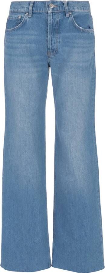 Anine Bing Stijlvolle Wide Jeans voor Vrouwen Blue Dames