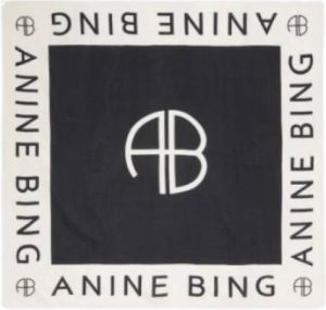 Anine Bing zak sjaal Zwart Dames