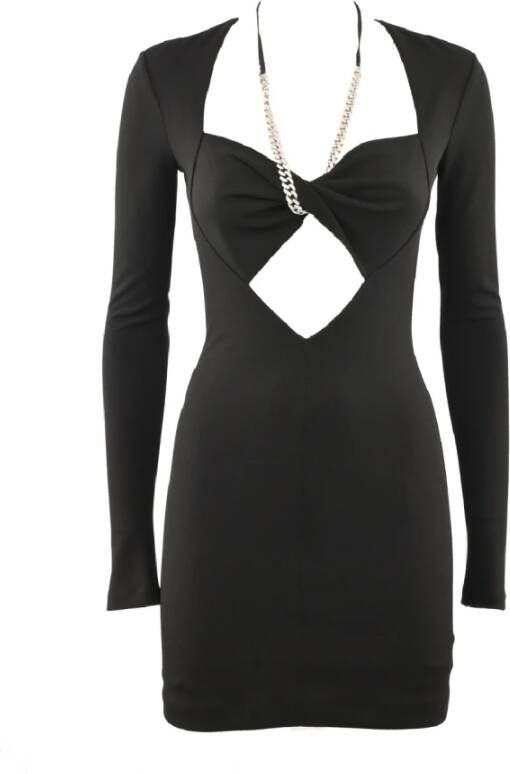 Aniye By Polyester Jurk met Cut Out Detail Black Dames