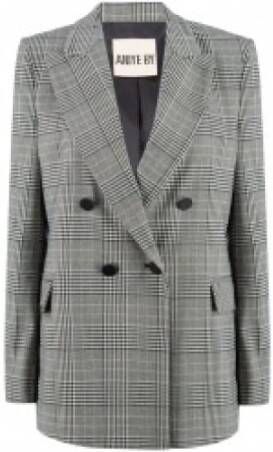 Aniye By Geruite Double-Breasted Blazer Gray Dames