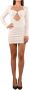 Aniye By Polyester jurk met cut out detail White Dames - Thumbnail 1