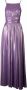 Aniye By Lange jurk in metalen vloeistofstof Purple Dames - Thumbnail 1