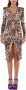 Aniye By Animal Print Midi Jurk met Lange Mouwen Multicolor Dames - Thumbnail 2