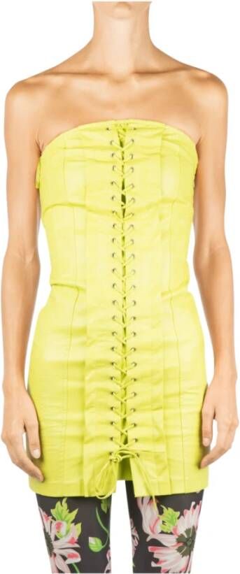 Aniye By Eco-Leren Mini Bustier Jurk Green Dames