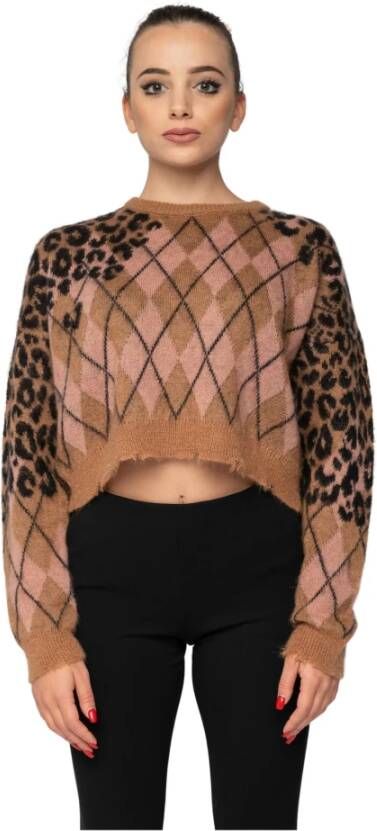 Aniye By Round-neck Knitwear Bruin Dames