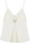 Aniye By Lycra Top met Kantdetail en V-hals White Dames - Thumbnail 1