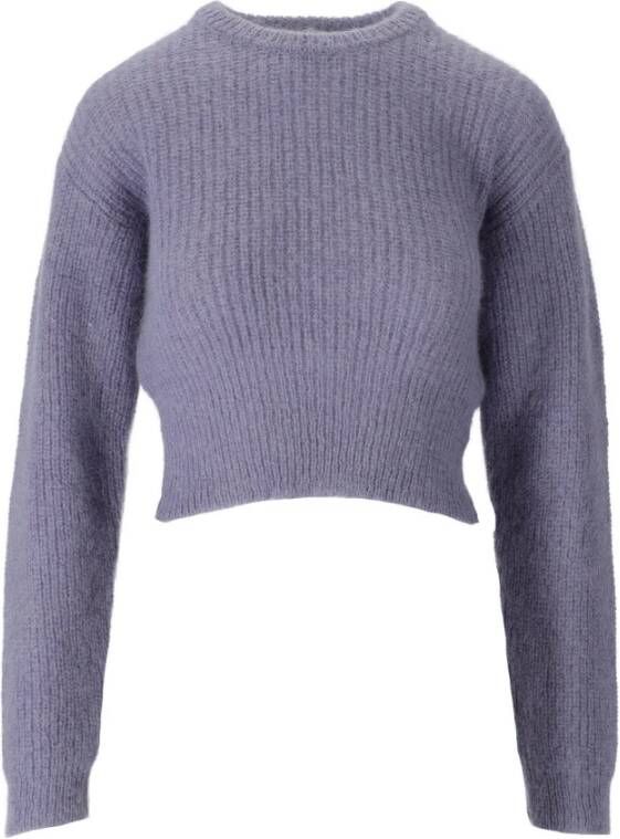 Emporio Armani Blauw geruite double-breasted blazers Blue Dames
