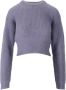 Emporio Armani Blauw geruite double-breasted blazers Blue Dames - Thumbnail 1