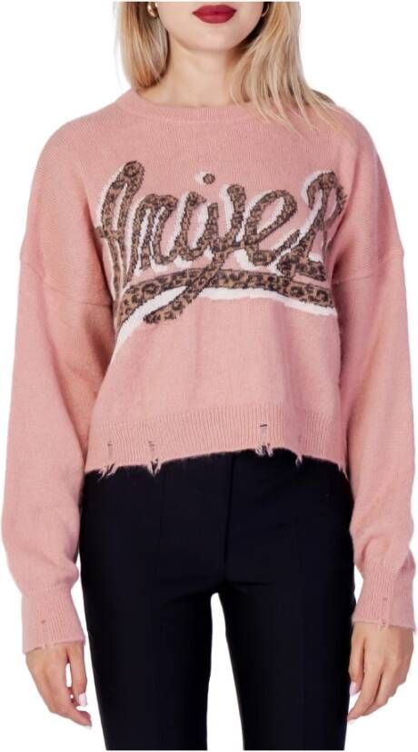 Aniye By Dames gebreide kleding in het roze met print Pink Dames