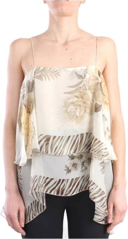 Anna Molinari Mouwloze tops Beige Dames
