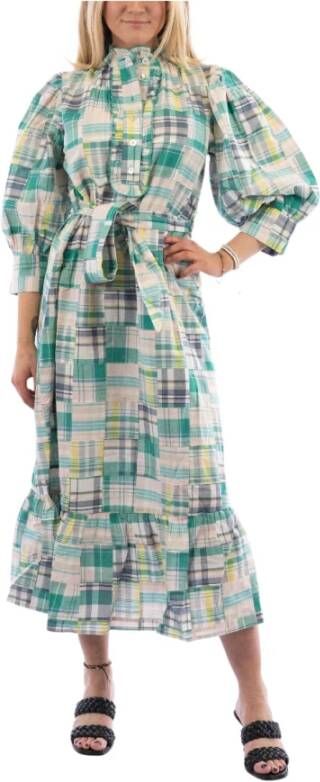 Antik batik Maxi Dresses Groen Dames