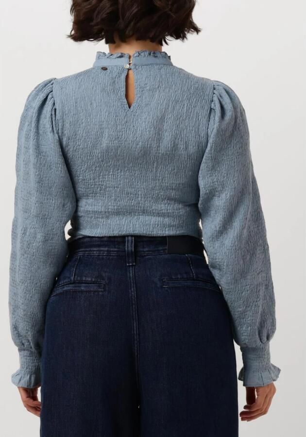 ANTIK BATIK Dames Tops & T-shirts Angelie Smock Blouse Lichtblauw - Foto 2