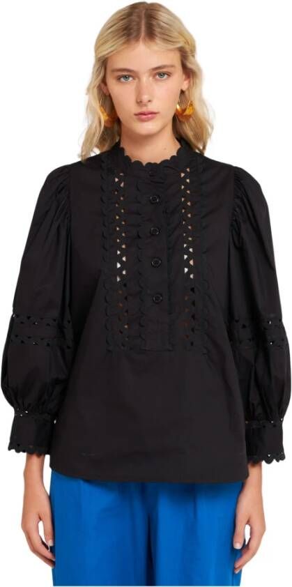 ANTIK BATIK Dames Blouses Roda Blouse Zwart