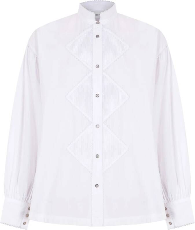 Antik batik Witte Laura Blouse Stijlvolle Garderobe Toevoeging White Dames