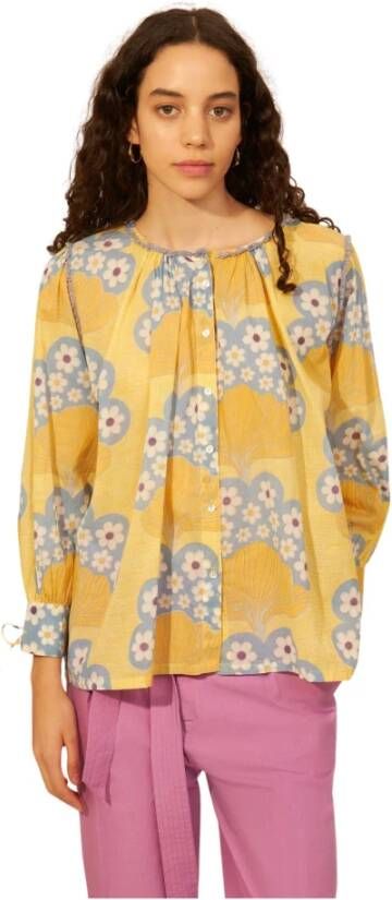 Antik batik Lettie blouse Geel Dames