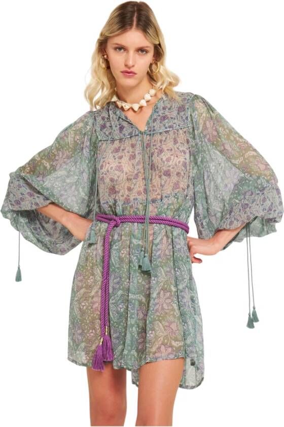 Antik batik Short Dresses Groen Dames