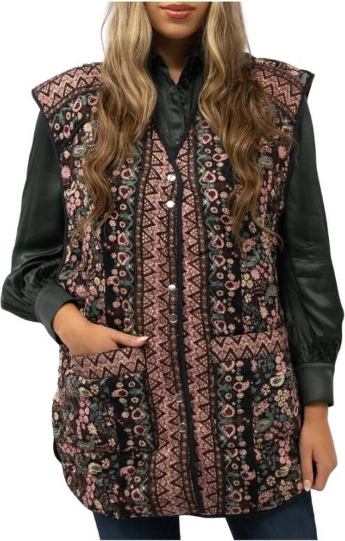 Antik batik Vesten Zwart Dames