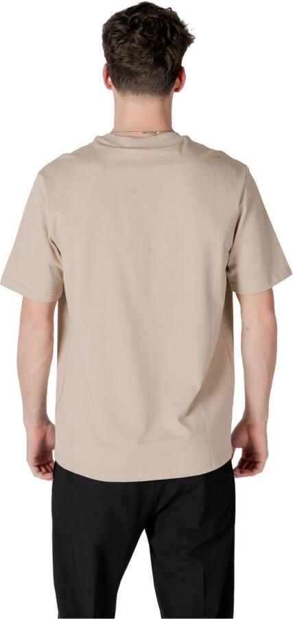 Antony Morato Polo Shirt Lange Mouw RELAXED FIT WITH MATT PLASTIC PRINT MMKS02487-FA100239