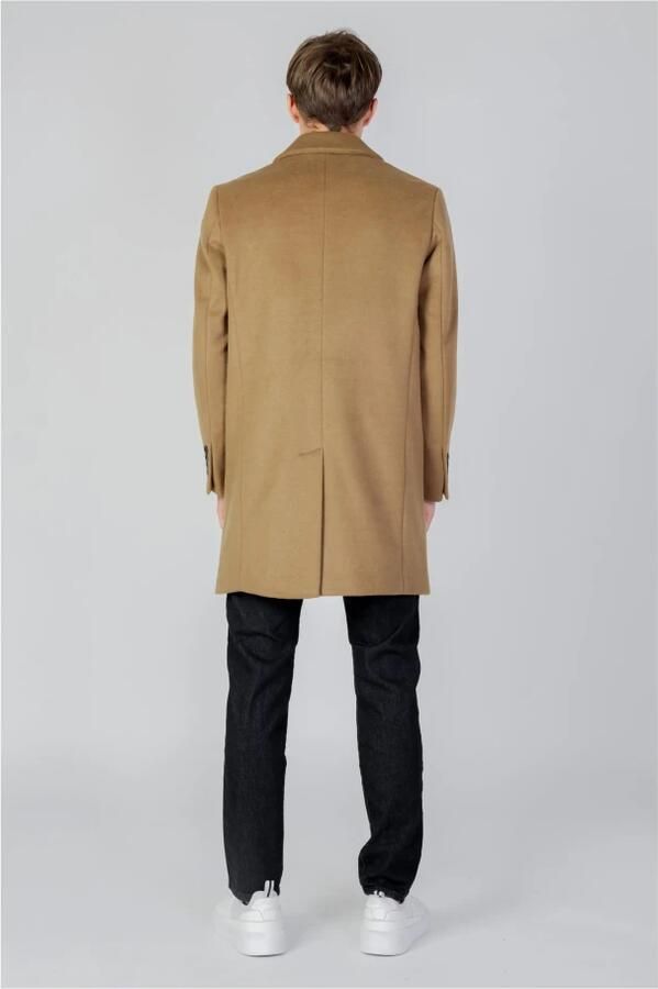 Antony Morato Beige Lange Mouw Herenjas Knoopsluiting Beige Heren