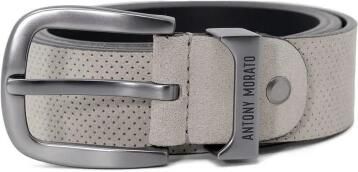 Antony Morato Heren Leren Riem Lente Zomer Collectie White Heren - Foto 4