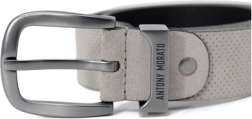 Antony Morato Heren Leren Riem Lente Zomer Collectie White Heren - Foto 3