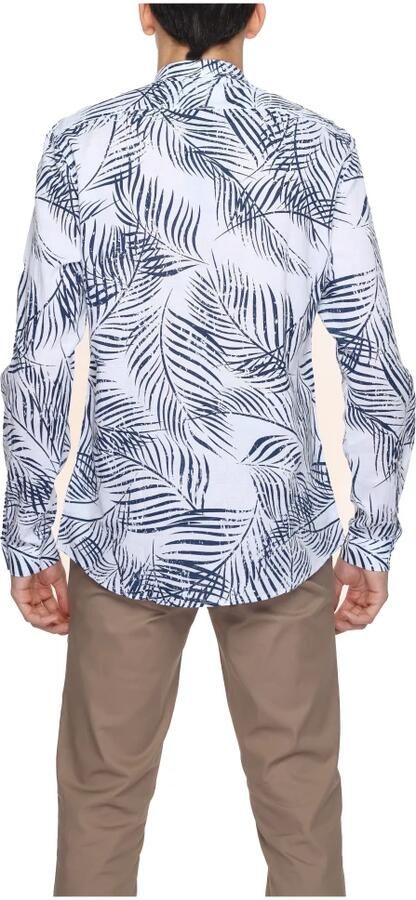 Antony Morato Linnen overhemd met lange mouwen Collectie Lente Zomer Blue Heren - Foto 1