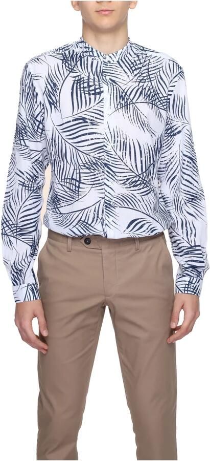 Antony Morato Linnen overhemd met lange mouwen Collectie Lente Zomer Blue Heren - Foto 2