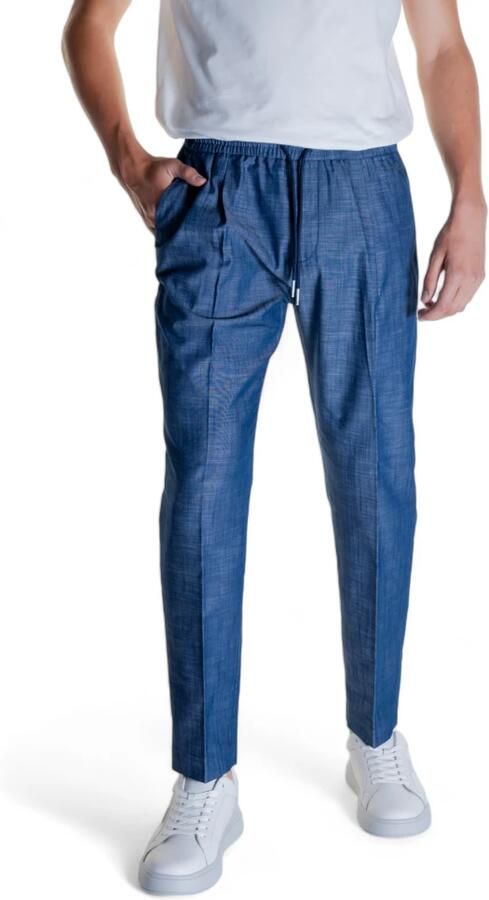 Antony Morato Blauwe Katoenen Broek met Veters Blue Heren