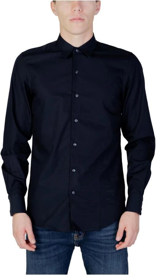 Antony Morato Katoenen Lange Mouw Shirt Herfst Winter Blue Heren - Foto 5